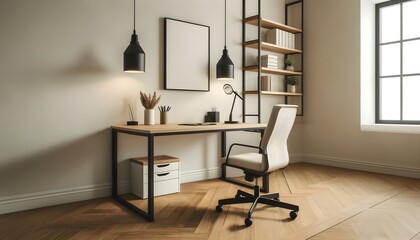 Scandinavian style home office