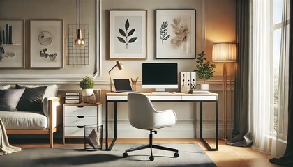 Scandinavian style home office