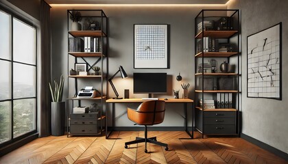 Scandinavian style home office