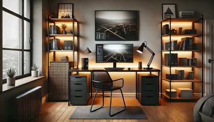 Scandinavian style home office