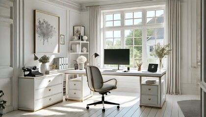 Scandinavian style home office