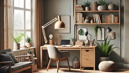 Scandinavian style home office