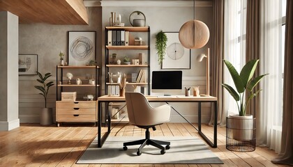 Scandinavian style home office