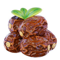 Dates 3d render icon