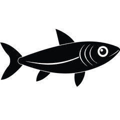 anchovy  Minimalist Fish Logo Design
