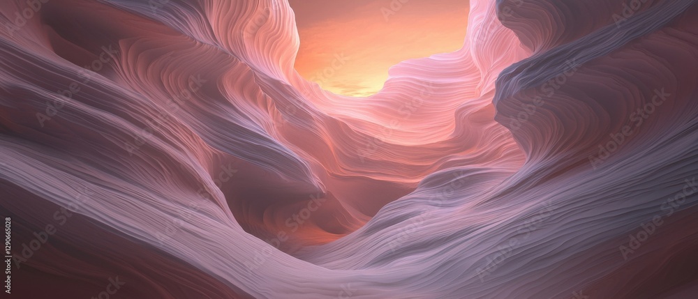 Poster abstract digital art piece that appears to be a close-up of a rock formation. the rock formation is 