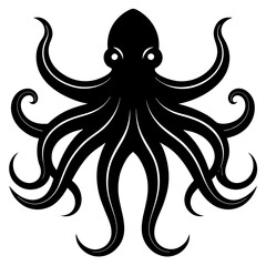 Octopus Silhouette Vector Art Stylish & Professional Design.
