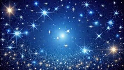 Night Sky with Twinkling Stars,, dark blue, twinkling,  dark blue, twinkling, astronomical, darkness, ethereal, night sky