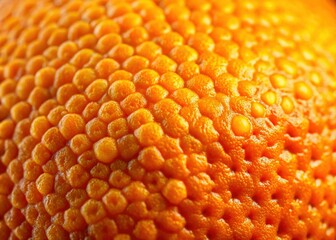 Close-up Detailed Texture of an Orange Peel, Vibrant Citrus Surface