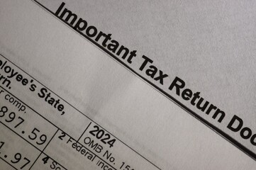 Important Tax Return Documents with W2