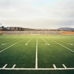 empty football field