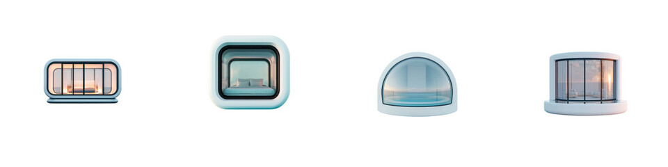 Striking architectural facade with geometric glass panels in a minimalist modern design  showcasing clean lines  symmetry  and a futuristic  transparent aesthetic
