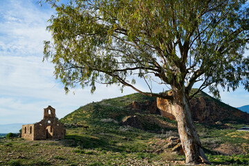 L'area archeologica di Chemtou,con i resti dell'antica città Romana e le miniere di estrazione...