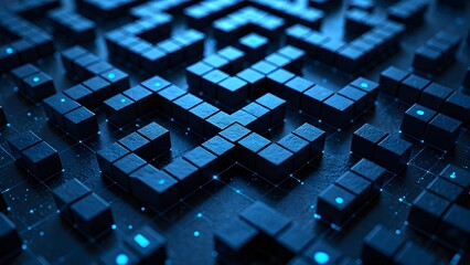 The light of technology in the pixel maze