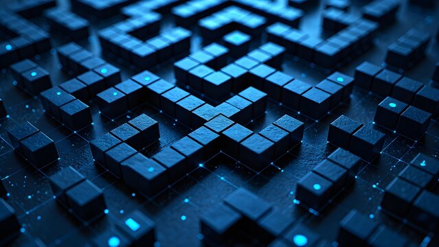 The light of technology in the pixel maze