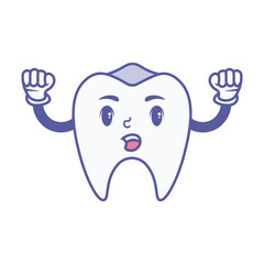 Cartoon Healthy Teeth Illustration