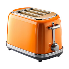 Orange Toaster - 2 Slice Retro Toaster, Kitchen Appliance isolated on transparent background