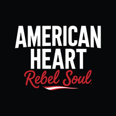 American patriotic typography t shirt design