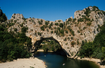 Vallon Pont d'Arc, Réserve naturelle, Gorges de l'Ardèche, 07, Ardèche, France