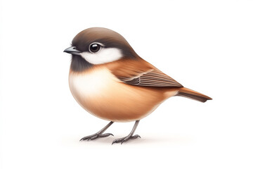 Obraz premium A charming bird illustration showcasing vibrant colors and unique features.