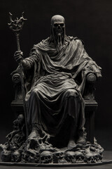 Obraz premium A lifelike sculpture of Hades
