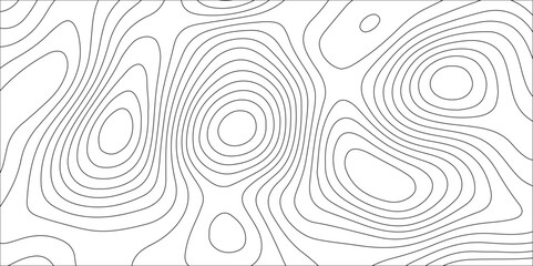 Abstract white contour wave lines topographic background, lines map seamless pattern, modern wallpaper texture and realistic design used for banner and posters, mountain relief geographic pattern.