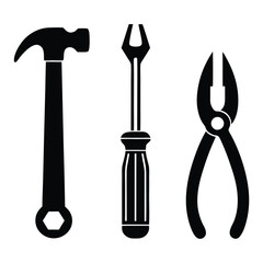 Set of Tools Icons for Construction Projects