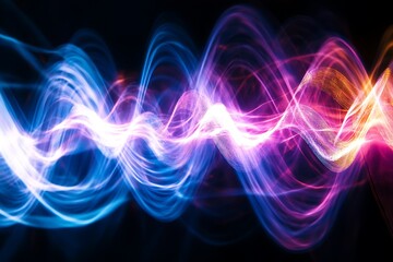 Obraz premium Abstract Light Waves Graphic Design