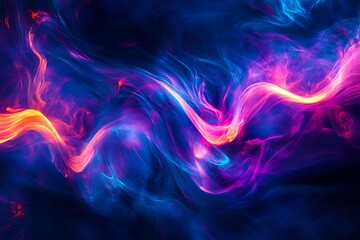 Obraz premium Abstract Neon Fluid Art Background