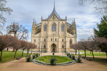 Obraz premium Roman Catholic Church of Saint Barbara in Kutna Hora town in the Central Bohemian Region of the Czech Republic
