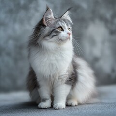 Adorable kitten. AI.