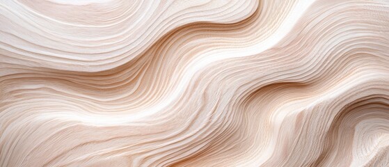 Fototapeta premium Flowing patterns of natural wood grain interior design inspiration modern aesthetics warm tones close-up view creative concepts