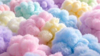 Fototapeta premium pink fluffy clouds