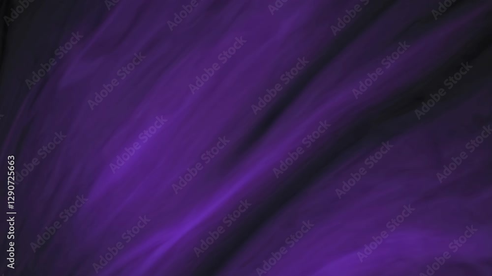 Poster abstract video background with flowing purple fabric texture. shot from a top-down angle, capturing 