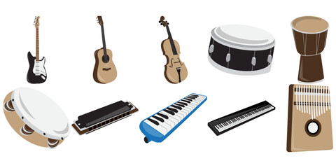 Obraz premium Musical Instrument Illustration