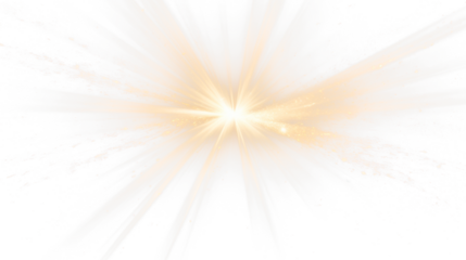 sun shine light ray burst effect isolated on white or transparent png