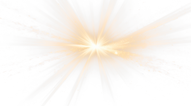 sun shine light ray burst effect isolated on white or transparent png