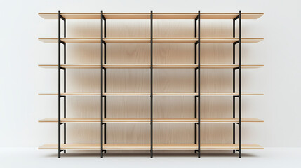 Minimalist Industrial Bookshelf for Home and Office

