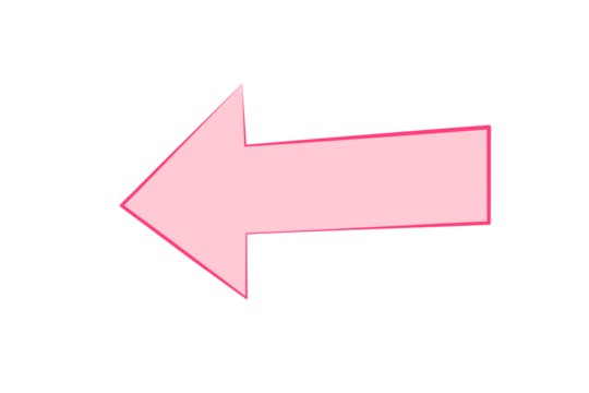 A bold, pink left-pointing arrow, symbolizing direction and movement. This image is perfect for use in design projects, navigation tools, and web elements focused on guidance and decision-making.