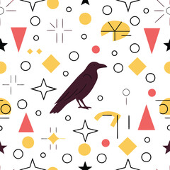 Raven Bird Pattern - Intelligent