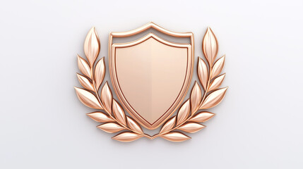 Elegant badge design with laurel wreath, perfect for awards and recognition.