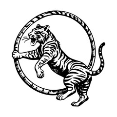 Vintage Circus Performer Illustrations
