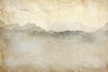 Fototapeta premium A wrinkled paper background in soft tan and beige tones, conveying a weathered and aged appearance