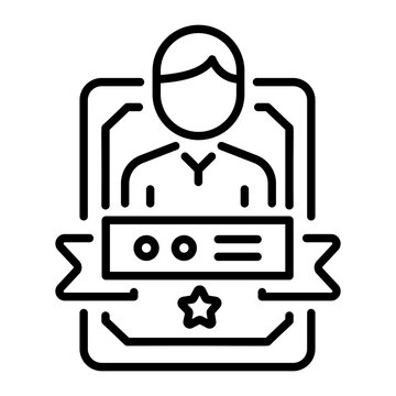 recommend clip art: Vip guest pass, line style icon