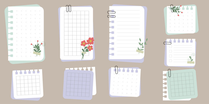 Bullet journal template. Weekly, daily planer. Mental health planer. 