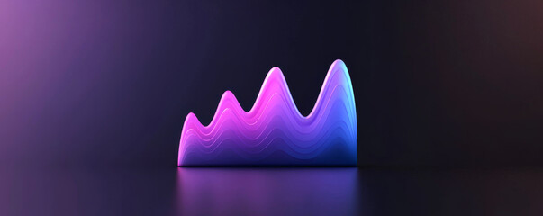 Vibrant abstract graph representing data growth and innovation in a digital world.