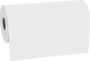 Textile roll vector icon. Paper tube illustration design for kitchen cleaning towel, carpet, scroll whatman, fabric.