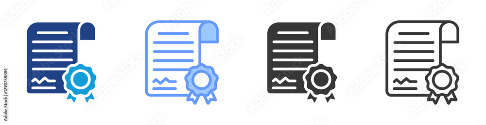 Aufkleber underwriting icon set multiple style collection