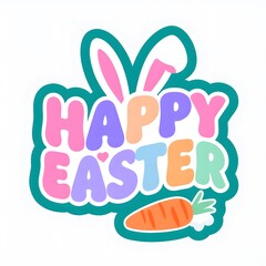 Fototapeta premium Playful Pastel Happy Easter Cartoon Design Mug
