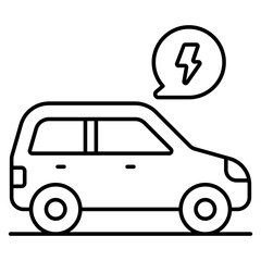 Modern design icon of car power